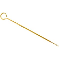 Dewey One-Piece 24” Brass Loop Rod #8-32 Thread W/ Slotted Tip – Made In USA
