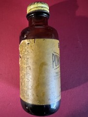 Vintage Hoppe’s Powder Solvent No. 9, 2 oz Glass Bottle