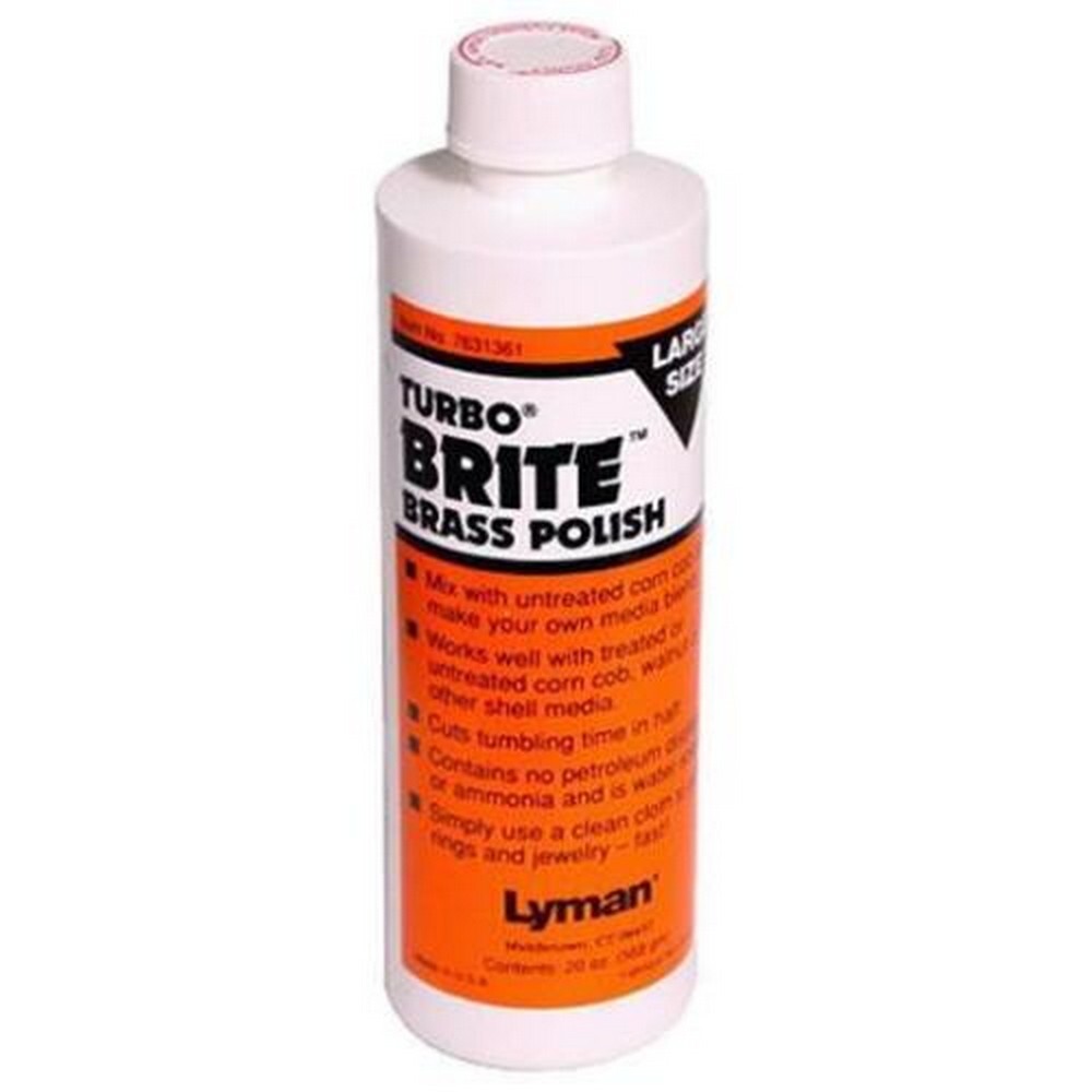 Lyman Turbo Case Cleaner Brite Brass Polish Universal 20 Oz Bottle – 7631361