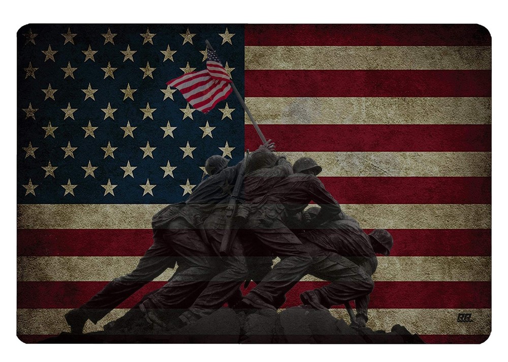 Rogue River Tactical Iwo Jima Memorial USA American Flag Gun Cleaning Mat Ben…