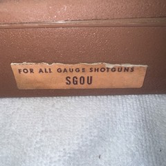 RARE Vintage Hoppe’s Gun Cleaning Kit-Brown Plastic Case for Shotgun (SGOU)