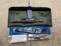 .223/5.56 RIFLE CLEANING KIT COMPLETE OD GREEN 10” X 3.75