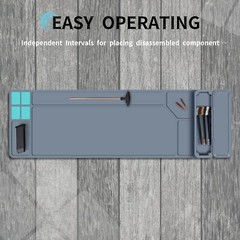 Gun Cleaning Mat, Large Anti-Slip Rubber Gun Mat, Magnetic Cleaning Pad 36″x 12″