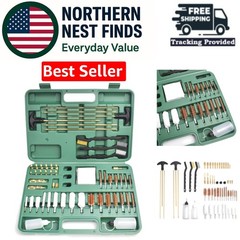 MOSSY OAK Universal Gun Cleaning Kit Handgun Rifle Pistol Shotgun Firearm w/Case