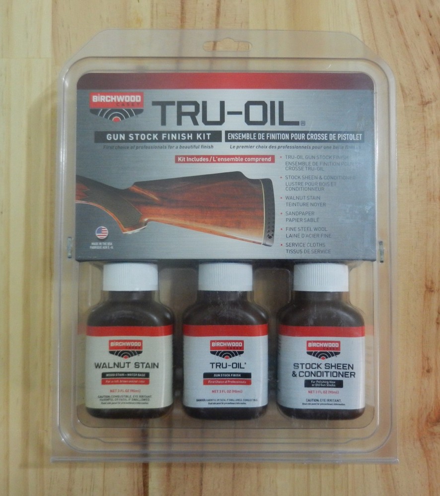 Birchwood Casey; Tru-Oil; Gun Stock Finish Kit; 3 Total Bottles; BC-23801