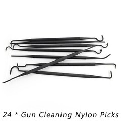 24Pcs Gun Cleaning Nylon Picks Tools Kit Rifle Pistol Clean Tool 6 Sets US