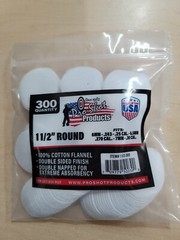 Pro-Shot Cleaning Patches, 1½” Cotton, 300 Per Pack 6mm-30 cal. Mpn 1½-300 NEW!