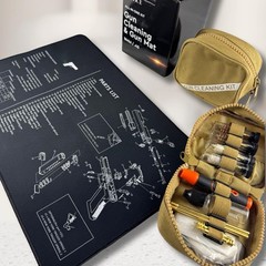 Tactical Gun Cleaning kit + Gun Cleaning mat – All-in-one Handgun Cleaning Ki…