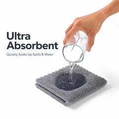Neessno 12 Pack Cleaning Clothultra Soft Absorbent Quick Drying Microfiber