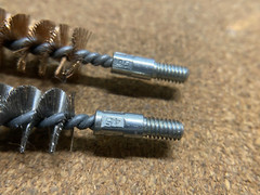 .45 ACP Bore Brush Set, One Each Bronze and Steel, 8-32 Threads