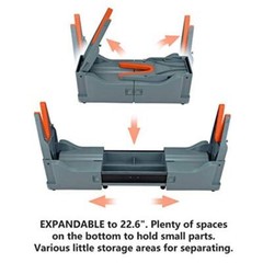 Gun Cleaning Stand Cleaning Kit W/ Expandable Design & Bonus Components Grey New