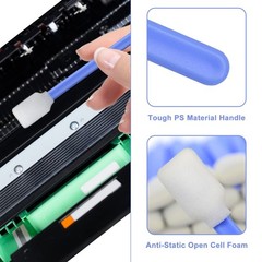 50pcs 5.11″ Square Rectangle Foam Cleaning Swab Sticks for Solvent Blue