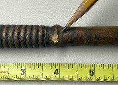 Vintage Wood & Brass 3 Piece Shotgun Cleaning Rod With Soft Tip