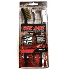 Allen Gun Cleaning Tool Set Bore-Nado Brass Brush Nylon Brush Crevice Slot Pick