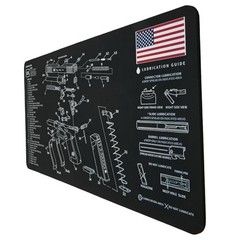 Gun Cleaning Mat 24″x12″ – Thick Waterproof Gun Mat for Pistols & Firearms