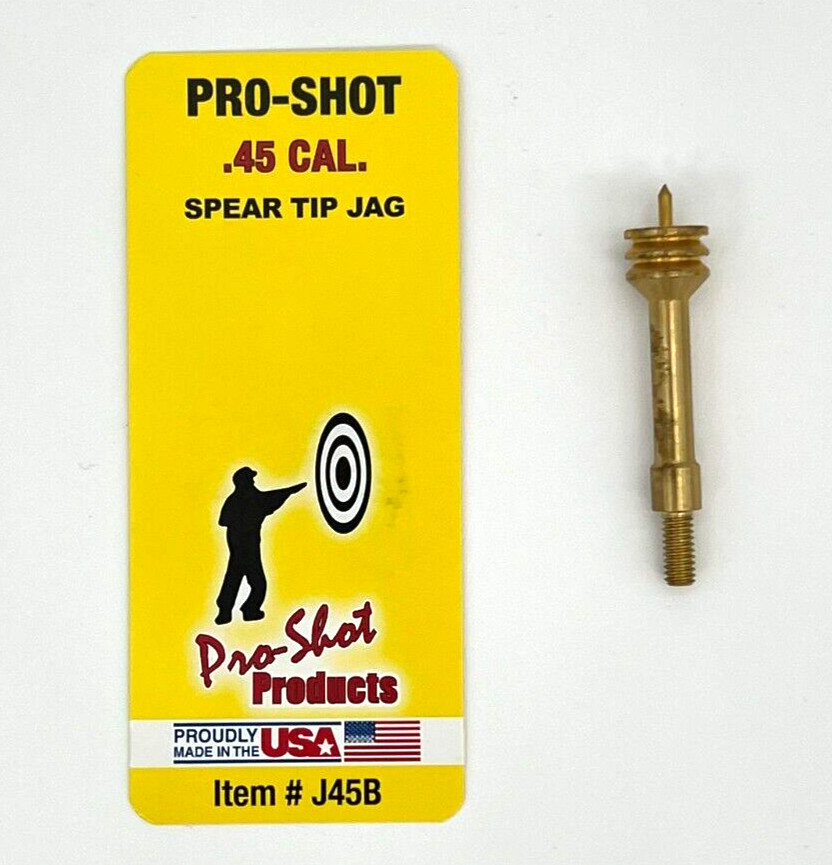 Pro-Shot Bore Mop & Spear Tip Jag Set For .45 Cal. Pistol