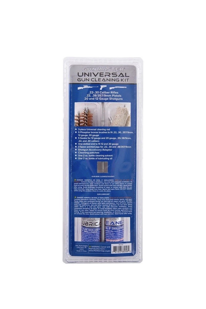Gunmaster Universal Cleaning Kit 19 pc. w/ oil and solvent