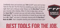 Real Avid Glock Cleaning Kit with Gun Boss, 4-in-1 Tool, Smart Mat & Field Guide