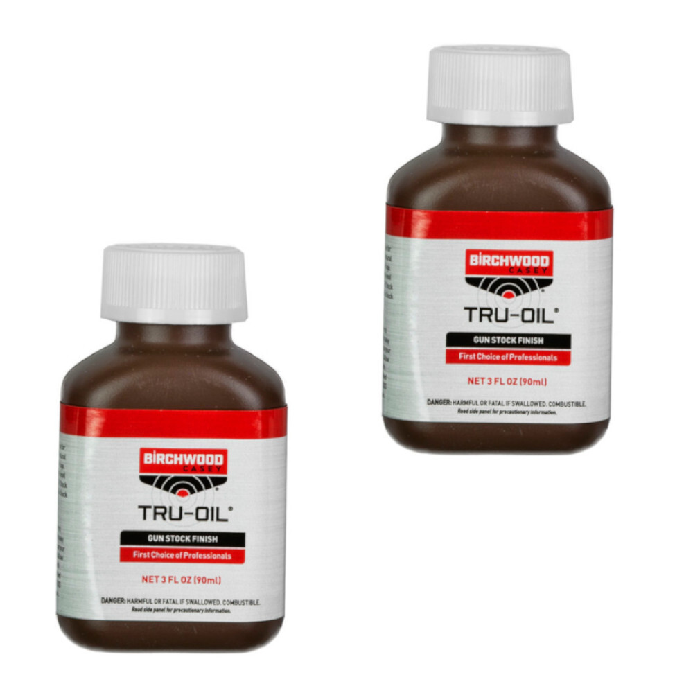 Birchwood Casey Tru-Oil Gun Stock Wood Finish 3oz Bottle 2-pack