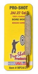 Pro-Shot MP2427 Bore Mop .24 – .27 Cal Rifle #8-32 Thread Brass Core