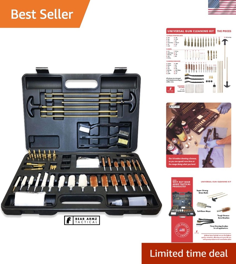 Portable Gun Cleaning Kit for All Firearms – Organize & Protect Your Investments