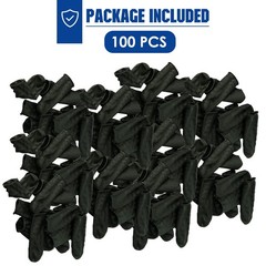 Aolamegs 100 Pack Rifle Muzzle Cover, Black Flexible Latex