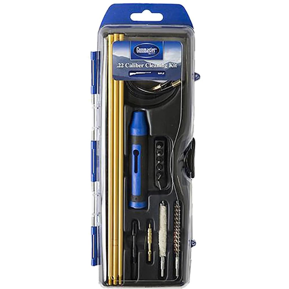 DAC GunMaster Hybrid Cleaning Kit 22 Cal Rifle-16 Pieces Black-Blue – GM22HY