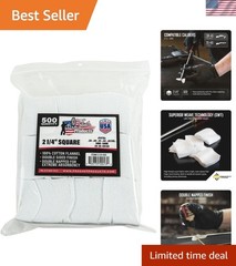 Made in the USA Pro-Shot Gun Cleaning Patches | 500ct Lint-Free Cotton Flannel