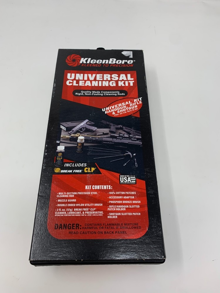 KleenBore Classic Universal Cleaning Kit — w/ FREE Bore Light / Chamber Flag