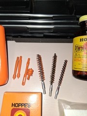 Hoppes Gun cleaning kit.