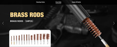 Universal Gun Cleaning Kit, All Calibers, Pistol Rifle Shotgun, Brass Rods