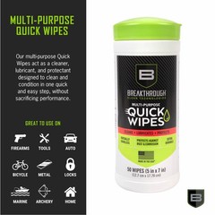 All Purpose CLP Quick Wipes, 5″ x 6″, 50, White, Polyester Wipes with Lubricant