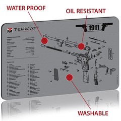 TekMat Original Gun Cleaning Mat – 17″ X 11″ – 1911 Gray