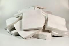 .35-.45 CALIBER/410 GA/8-9MM DRY 2″ SQUARE COTTON PATCHES QTY. 500 / EMSS2043F