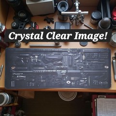 X-Large Tactical Gunsmith Bench Gun Cleaning Mat Gaming Mouse Pad Huge 12″ X 31″