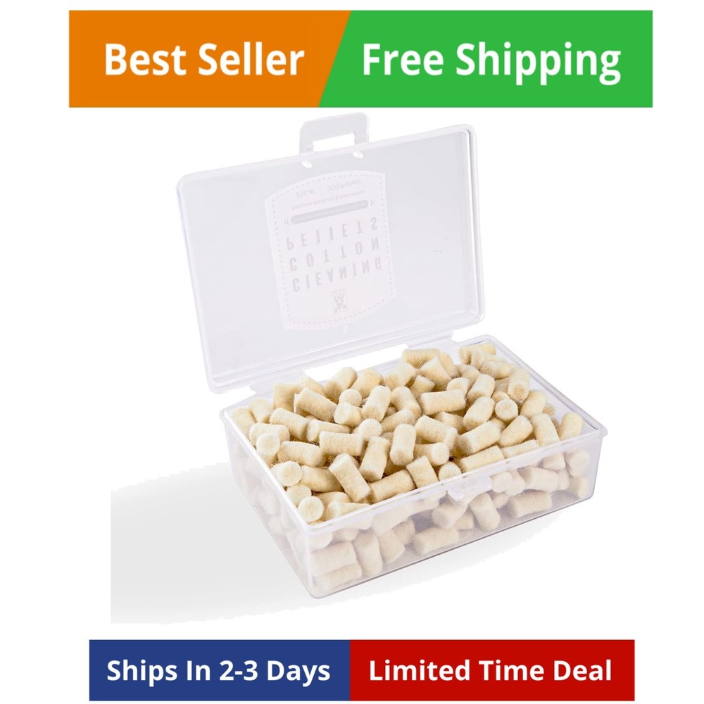 Cleaning Cotton Wool Felt Cleaning Pellets for Maintenance .22.177 Caliber 30…