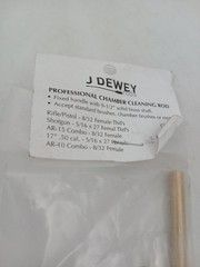 Dewey Professional Chamber Cleaning Rod CHR-16 9.5 In Brass Red Bore Brush USA