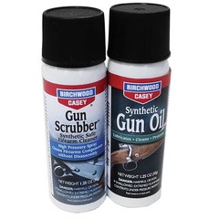 Birchwood Casey Gun Scrubber/Synthetic Aerosol Oil Combo 1-1/4 Ounce 33329
