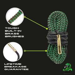 .223 Gun Bore Cleaning Rope – Lifetime Breakage Warranty – Cobra Barrel Snake