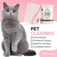 Fantasticlean Microfiber Cleaning Cloth Roll 2-Pack, 120 Reusable Tear-Away Towe