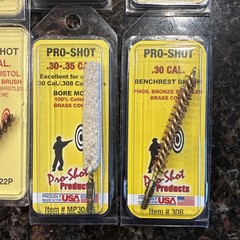 Lot of 12 Pro-Shot Gun Cleaning Supplies Benchrest Brushes And Bore Mops *New