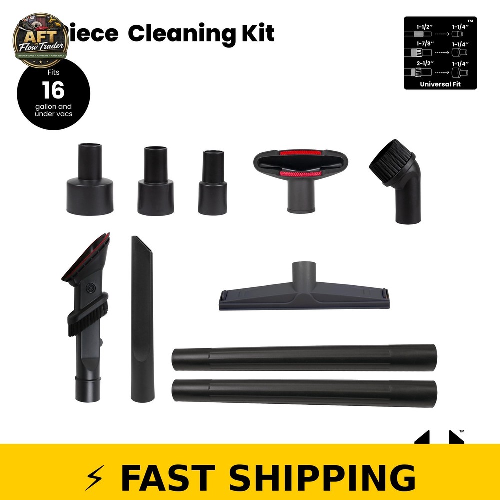 Universal 10-Piece Cleaning Kit for 8 Gallon Tanks