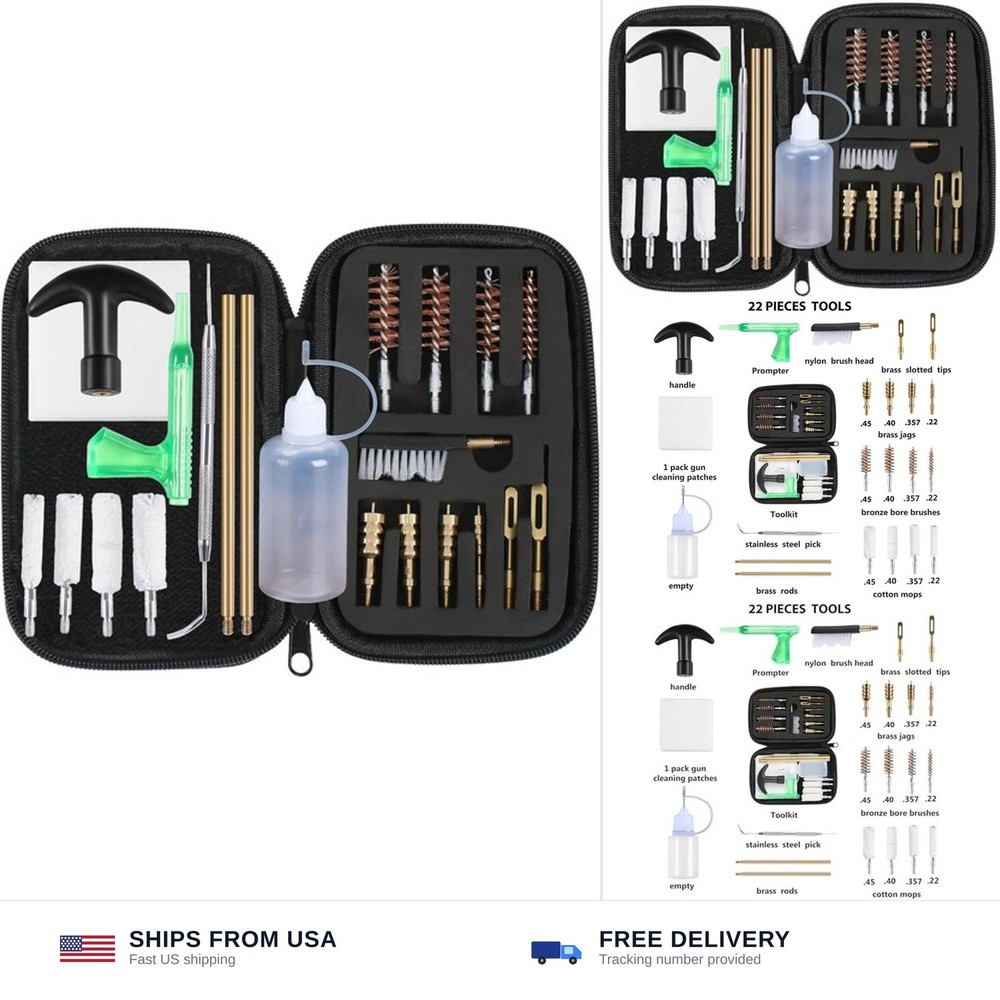 WEDNBB Pistol Cleaning Kit .22/.357/.38/9mm/.40/.45 Brass&Copper