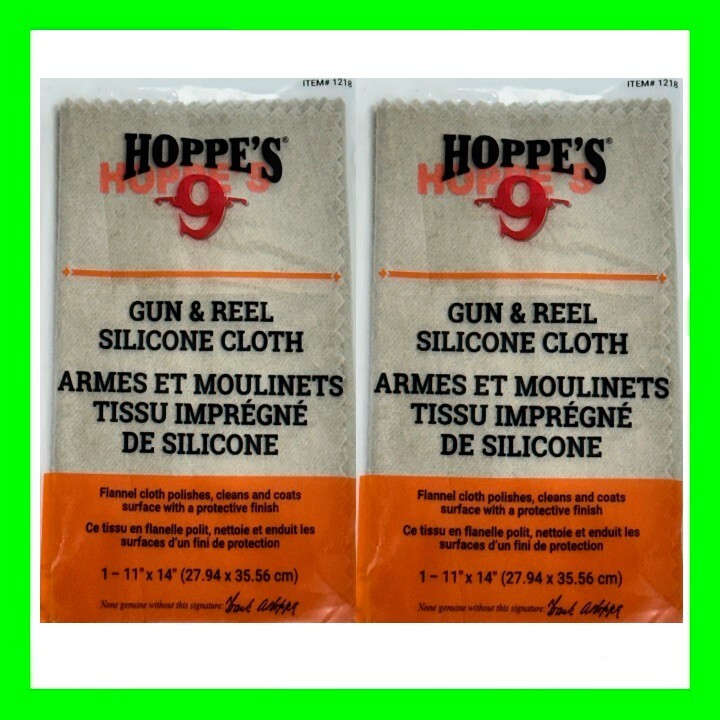 2PK-Hoppe’s No.9 Gun & Reel Silicone Cloth Cleans & Protects Free Shipping!!!