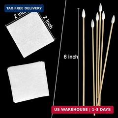 Egaageoi Gun Cleaning Patches and Pointed Swabs with Storage Box – Lint-Free Gun