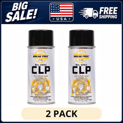 (2 Pack) Break Free CLP2100 Aerosol Cleaner Lubricant 4 oz Spray, Tool Box Size