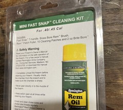 REMINGTON MINI FAST SNAP CLEANING KIT FOR .44/.45 CAL, 047700199399