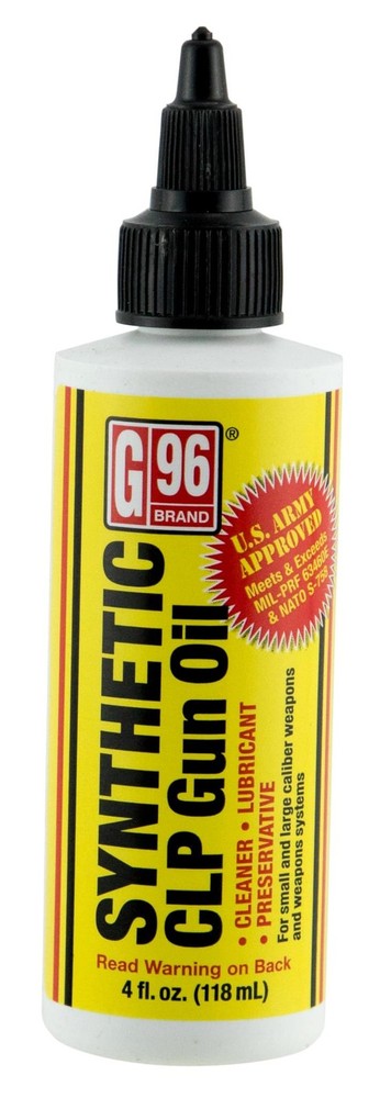 G96 SYNTHETIC CLP GUN OIL – U.S. ARMY APPROVED – 4 FL. OZ. BOTTLE (1053)