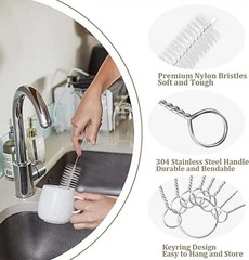 New Nylon Cleaning Brush Multi Functional Set Spray Straw Tool Fast Shipping
