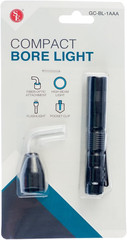 Compact Bore Light with Fiber-Optic Acrylic – Portable, High Beam Flashlight for